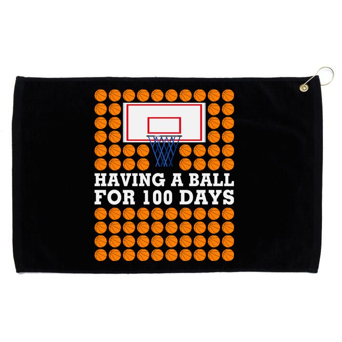 100th Day Of School Basketball Balls 100 Basket Balls Basketball Hoop Grommeted Golf Towel