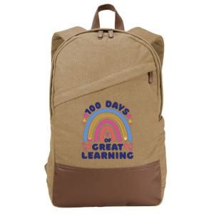 100 Days Of Great Learning School Rainbow Cotton Canvas Backpack