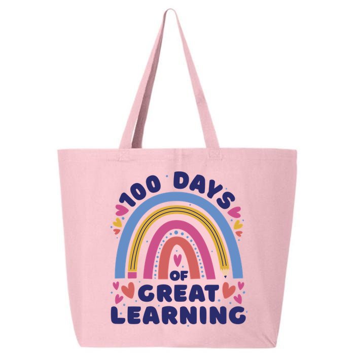 100 Days Of Great Learning School Rainbow 25L Jumbo Tote