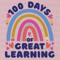 100 Days Of Great Learning School Rainbow 25L Jumbo Tote