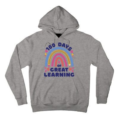 100 Days Of Great Learning School Rainbow Tall Hoodie