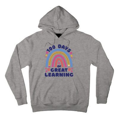 100 Days Of Great Learning School Rainbow Tall Hoodie