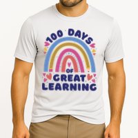 100 Days Of Great Learning School Rainbow Cooling Performance Crew T-Shirt