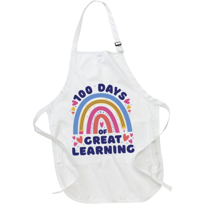 100 Days Of Great Learning School Rainbow Apron
