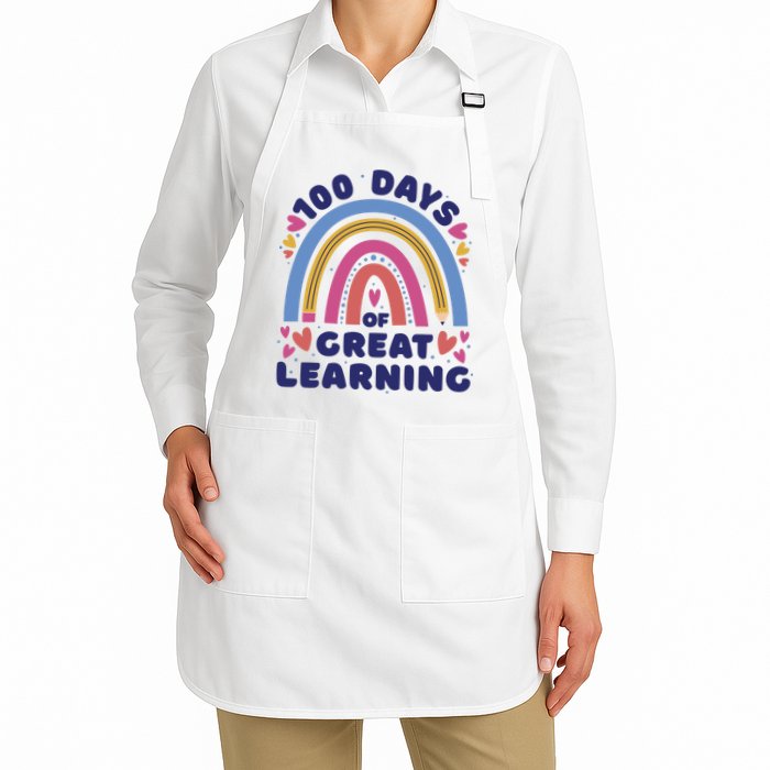 100 Days Of Great Learning School Rainbow Apron