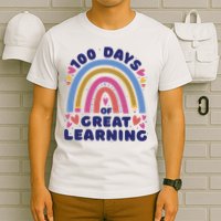 100 Days Of Great Learning School Rainbow T-Shirt