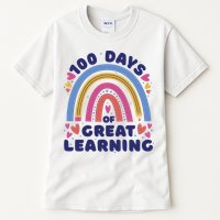 100 Days Of Great Learning School Rainbow Tall T-Shirt