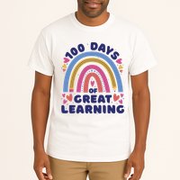 100 Days Of Great Learning School Rainbow Tall T-Shirt