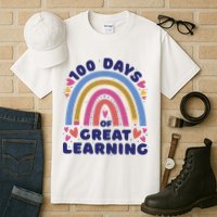 100 Days Of Great Learning School Rainbow Tall T-Shirt