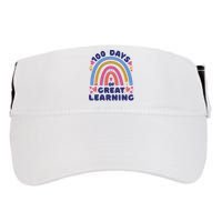 100 Days Of Great Learning School Rainbow Adult Drive Performance Visor