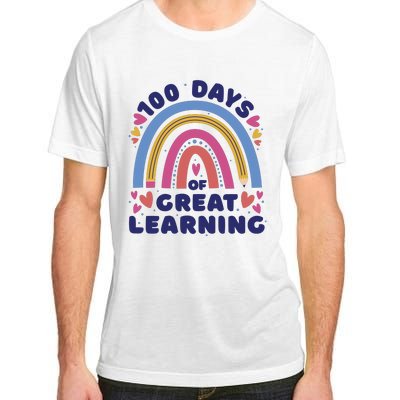 100 Days Of Great Learning School Rainbow Adult ChromaSoft Performance T-Shirt