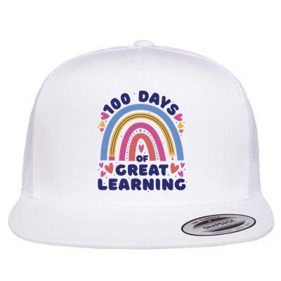 100 Days Of Great Learning School Rainbow Flatbill Hat