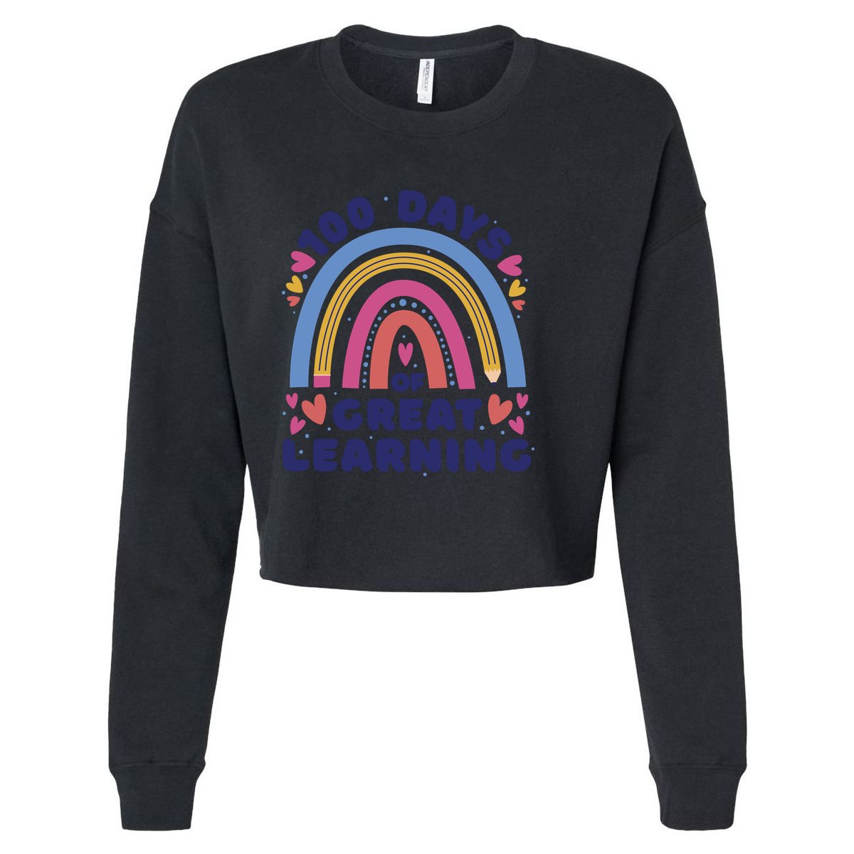 100 Days Of Great Learning School Rainbow Youth Performance Sprint T-Shirt
