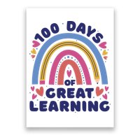 100 Days Of Great Learning School Rainbow Poster