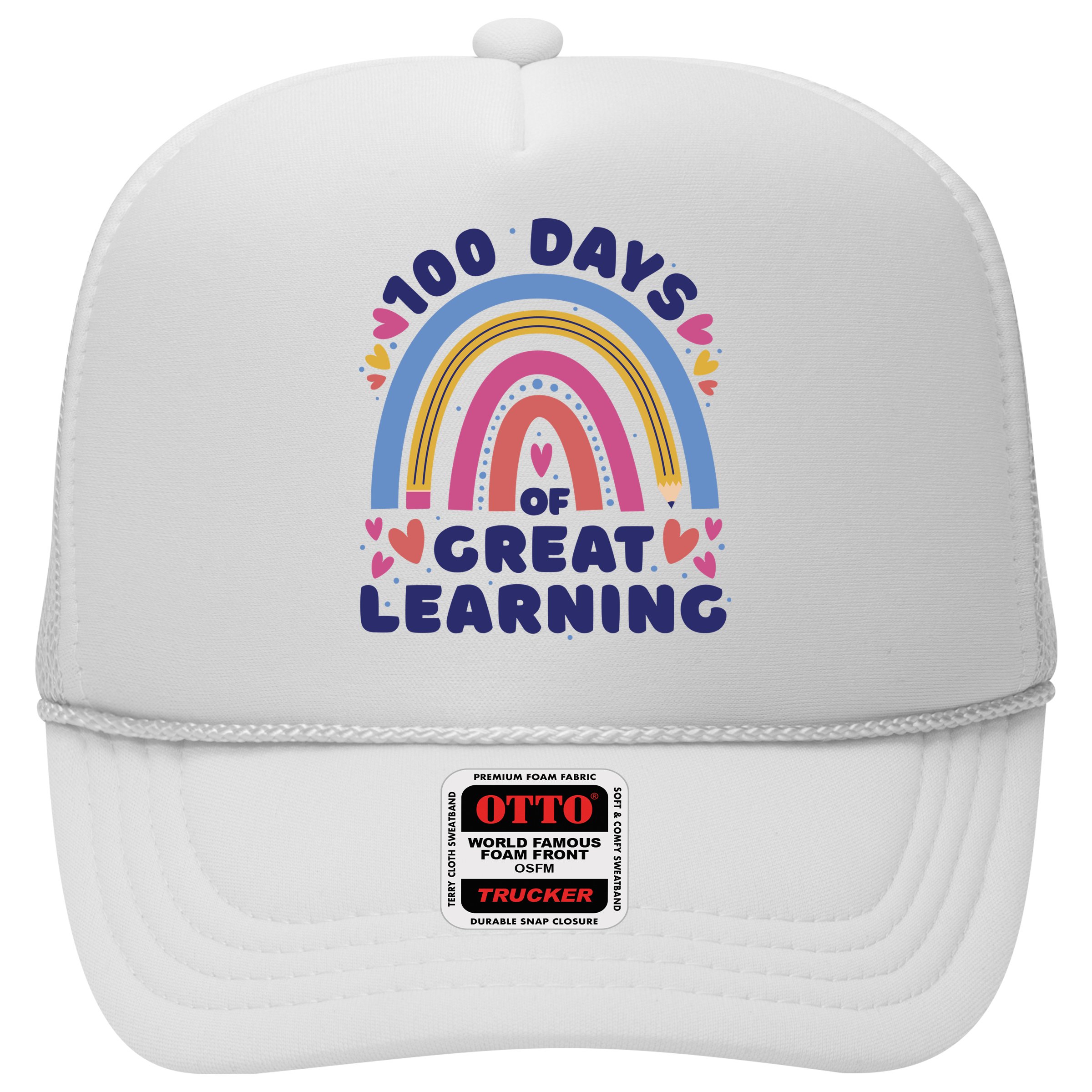 100 Days Of Great Learning School Rainbow Hat