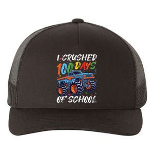 100 Days Of School Monster Truck Students And Teachers Yupoong Adult 5-Panel Trucker Hat