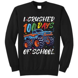 100 Days Of School Monster Truck Students And Teachers Sweatshirt