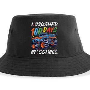 100 Days Of School Monster Truck Students And Teachers Sustainable Bucket Hat