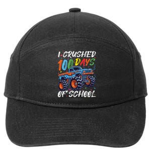 100 Days Of School Monster Truck Students And Teachers 7-Panel Snapback Hat