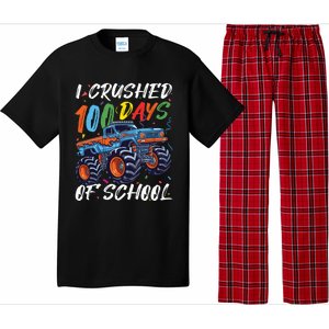 100 Days Of School Monster Truck Students And Teachers Pajama Set