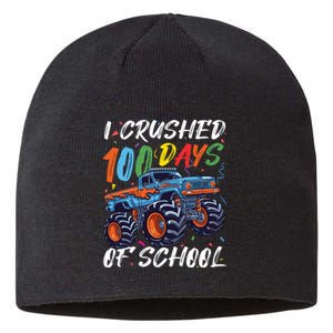 100 Days Of School Monster Truck Students And Teachers Sustainable Beanie