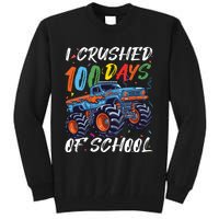 100 Days Of School Monster Truck Students And Teachers Tall Sweatshirt