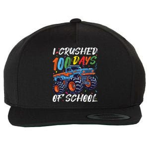 100 Days Of School Monster Truck Students And Teachers Wool Snapback Cap