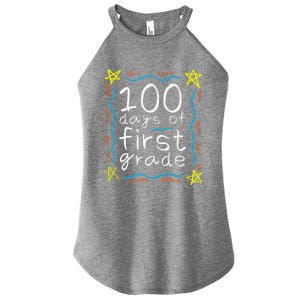 100 Days Of First Grade 100 Days Of School Women's Perfect Tri Rocker Tank