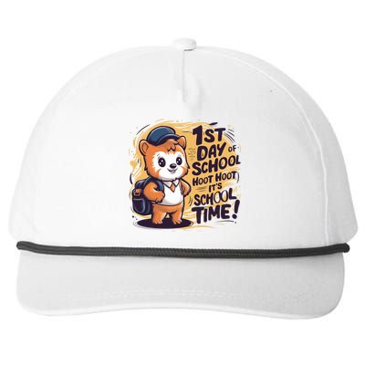 1st Day Of School School Time Back To School Teacher Meaningful Gift Snapback Five-Panel Rope Hat