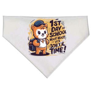 1st Day Of School School Time Back To School Teacher Meaningful Gift USA-Made Doggie Bandana