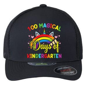 100th Day of Kindergarten For Girls 100 Magical Days Flexfit Unipanel Trucker Cap