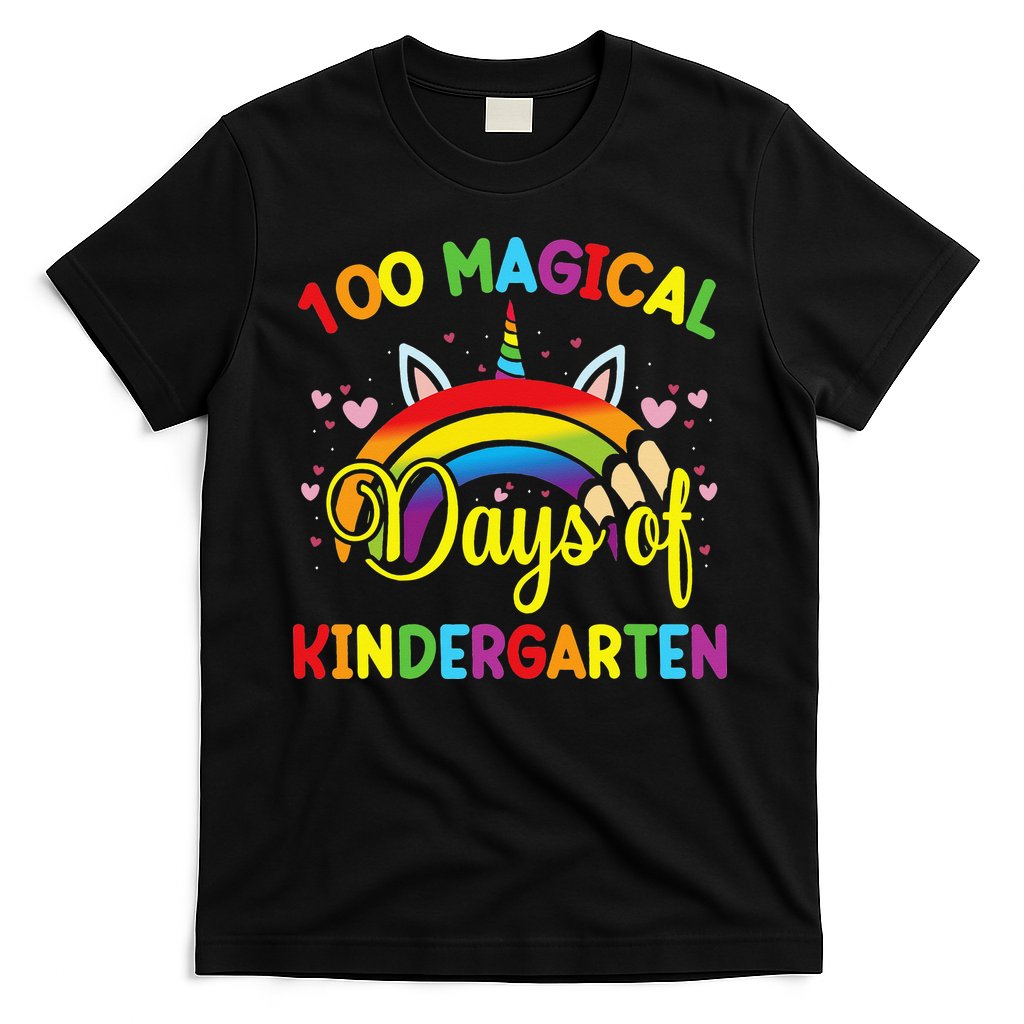 100th Day of Kindergarten For Girls 100 Magical Days T-Shirt