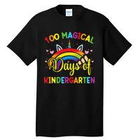 100th Day of Kindergarten For Girls 100 Magical Days Tall T-Shirt