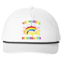 100th Day of Kindergarten For Girls 100 Magical Days Snapback Five-Panel Rope Hat