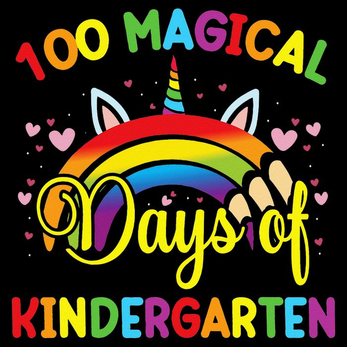 100th Day of Kindergarten For Girls 100 Magical Days Drawstring Bag