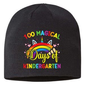 100th Day of Kindergarten For Girls 100 Magical Days Sustainable Beanie