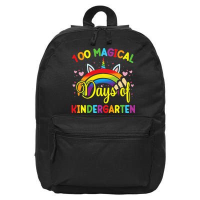 100th Day of Kindergarten For Girls 100 Magical Days 16 in Basic Backpack
