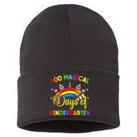 100th Day of Kindergarten For Girls 100 Magical Days Sustainable Knit Beanie