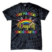 100th Day of Kindergarten For Girls 100 Magical Days Tie-Dye T-Shirt