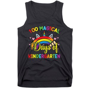 100th Day of Kindergarten For Girls 100 Magical Days Tank Top