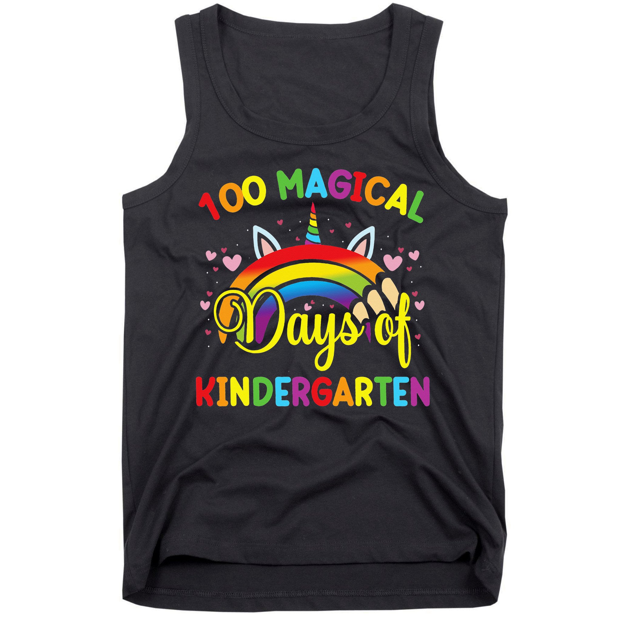 100th Day of Kindergarten For Girls 100 Magical Days Tank Top
