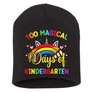 100th Day of Kindergarten For Girls 100 Magical Days Short Acrylic Beanie