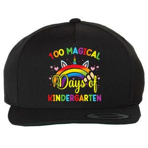 100th Day of Kindergarten For Girls 100 Magical Days Wool Snapback Cap