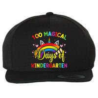 100th Day of Kindergarten For Girls 100 Magical Days Wool Snapback Cap