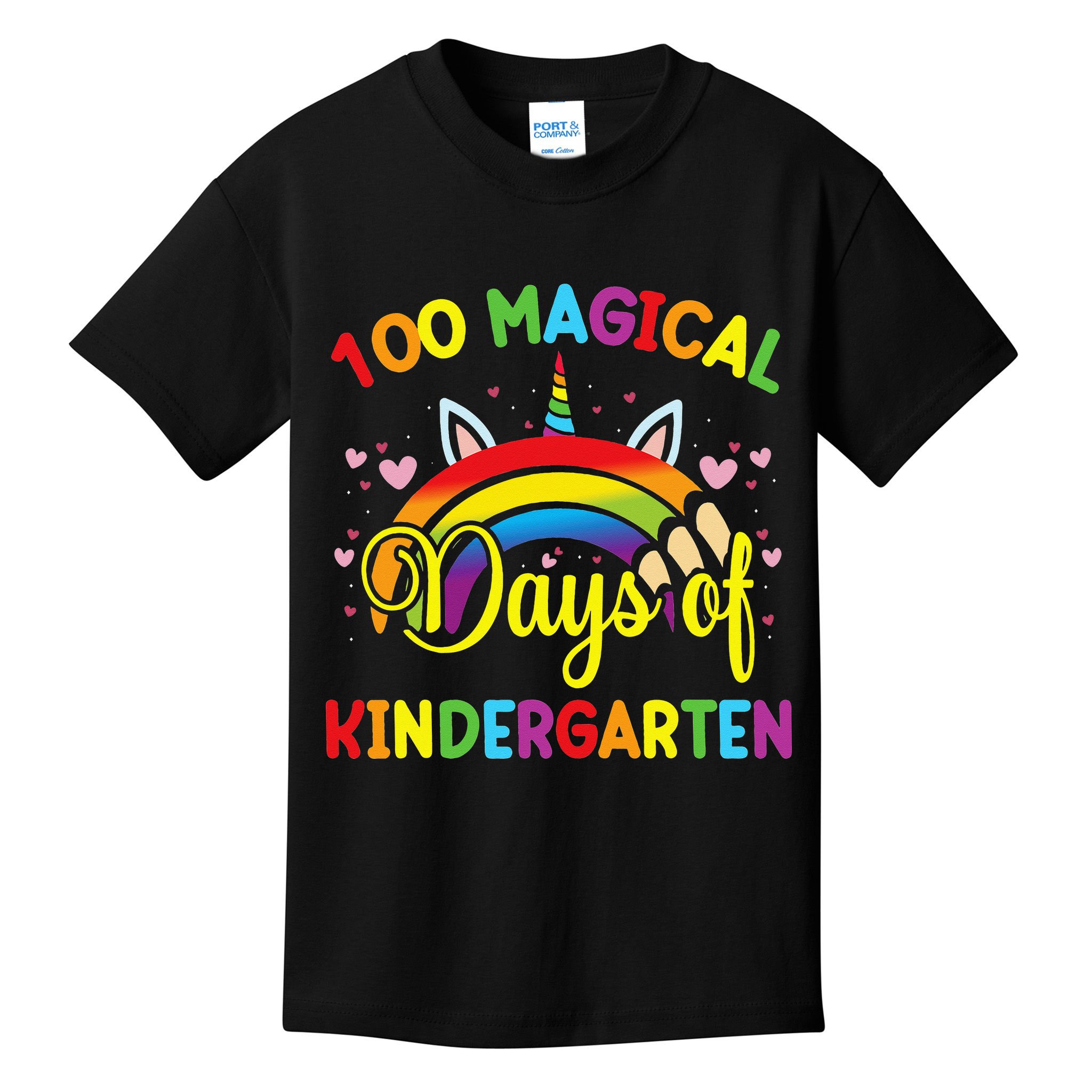 100th Day of Kindergarten For Girls 100 Magical Days Kids T-Shirt