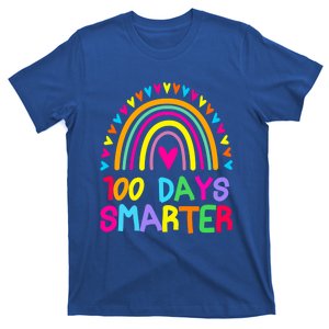 100th Day Of School Teacher Gift 100 Days Smarter Rainbow Cute Gift T-Shirt