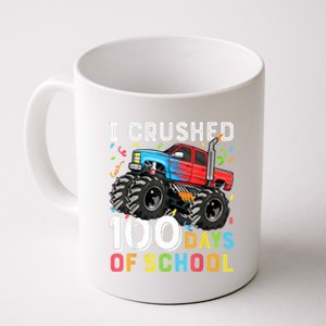 100 Days Of School Monster Truck 100th Day Of School Boy Coffee Mug