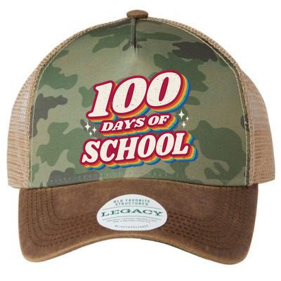 100 Days Of School Retro Legacy Tie Dye Trucker Hat
