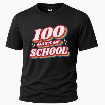 100 Days Of School Retro Performance Shirt