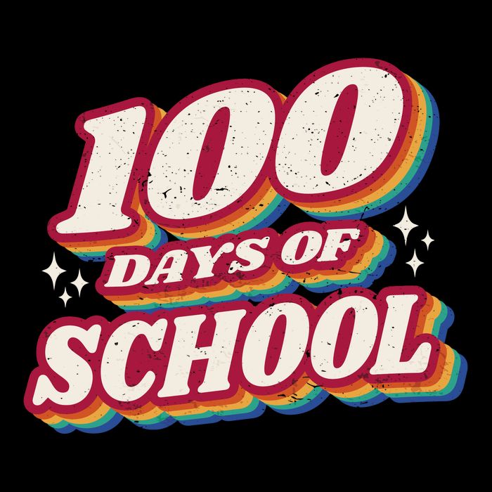 100 Days Of School Retro Sustainable Bucket Hat